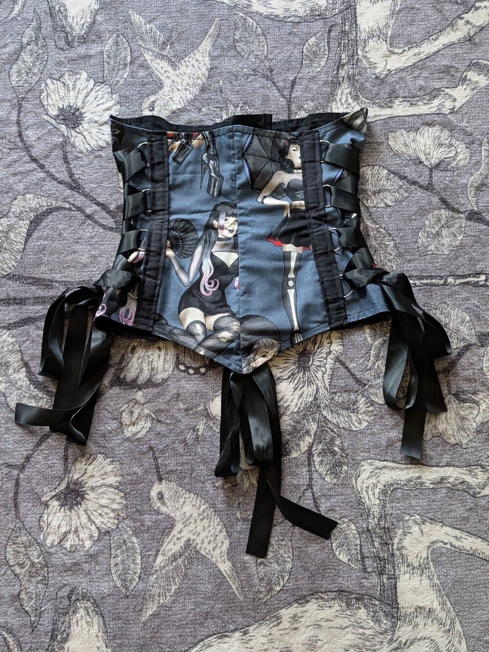 Handmade Goth Girl Corset Set - Picture 6 of 10